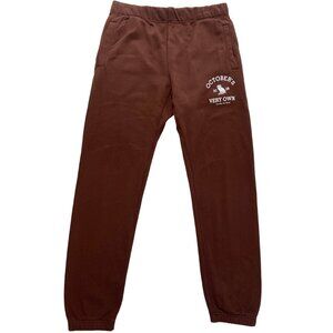 Octobers Very Own French Terry Collegiate Sweatpants Brown men's size M